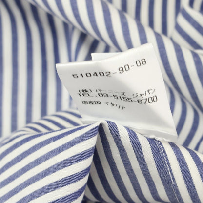 [Used] BARBA BARNEYS NEWYORK special order striped dress shirt, navy x white [42] [Condition rank B] [Men&