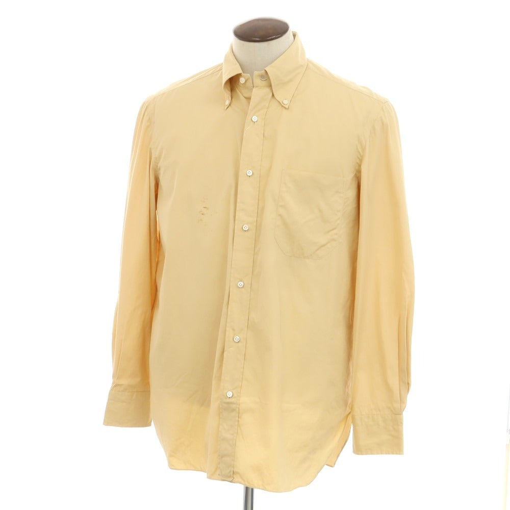 [Used] Luigi Borrelli Broad Cotton Button-Down Shirt Orange Yellow [41] [Condition Rank C] [Men&