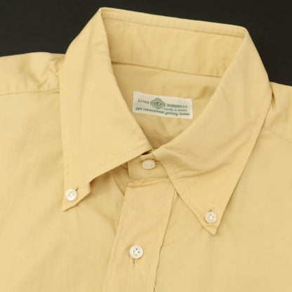 [Used] Luigi Borrelli Broad Cotton Button-Down Shirt Orange Yellow [41] [Condition Rank C] [Men&