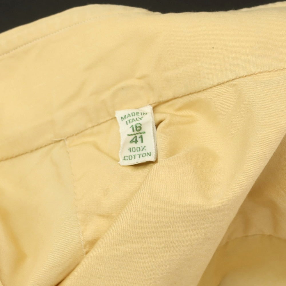 [Used] Luigi Borrelli Broad Cotton Button-Down Shirt Orange Yellow [41] [Condition Rank C] [Men&