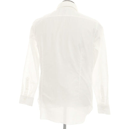 [Used] Luigi Borrelli LUCIANO Mesh Cotton Dress Shirt White [42] [Condition Rank B] [Men&