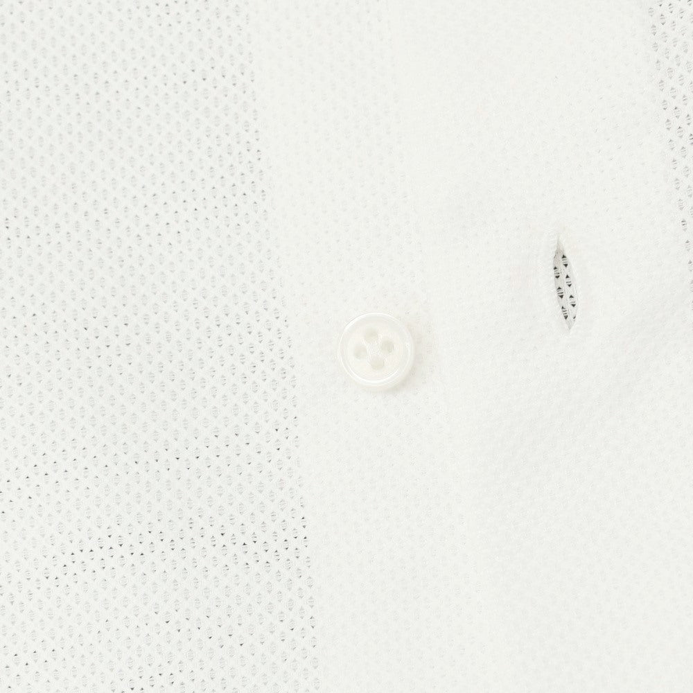 [Used] Luigi Borrelli LUCIANO Mesh Cotton Dress Shirt White [42] [Condition Rank B] [Men&