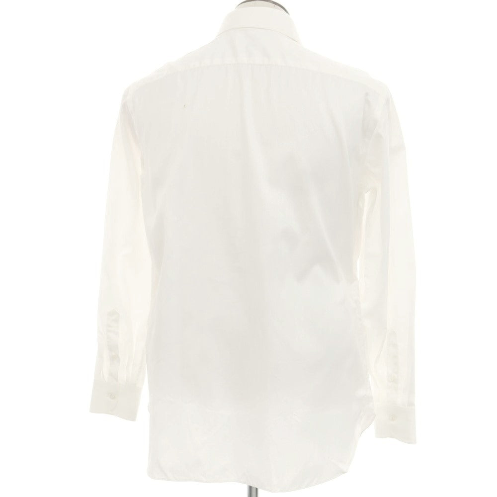 [Used] Luigi Borrelli LUCIANO Herringbone Cotton Dress Shirt White [43] [Condition Rank B] [Men&