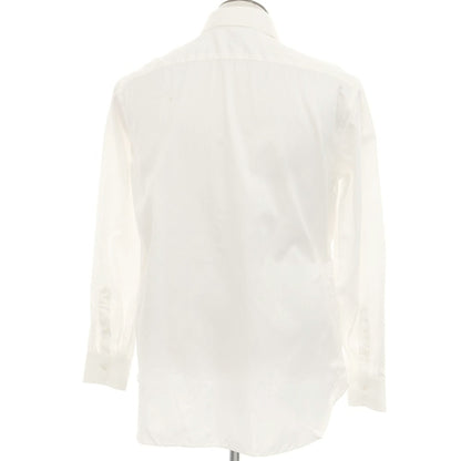 [Used] Luigi Borrelli LUCIANO Herringbone Cotton Dress Shirt White [43] [Condition Rank B] [Men&