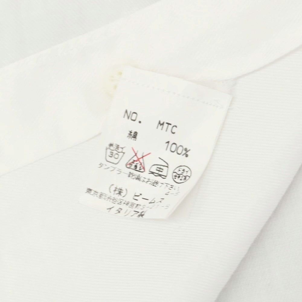 【中古】オリアン ORIAN BEAMS F別注 ツイルコットン ドレスシャツ ホワイト【 43 】【 状態ランクC 】【 メンズ 】
