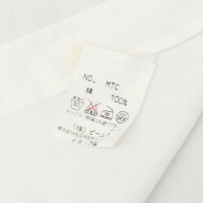 【中古】オリアン ORIAN BEAMS F別注 ツイルコットン ドレスシャツ ホワイト【 43 】【 状態ランクC 】【 メンズ 】