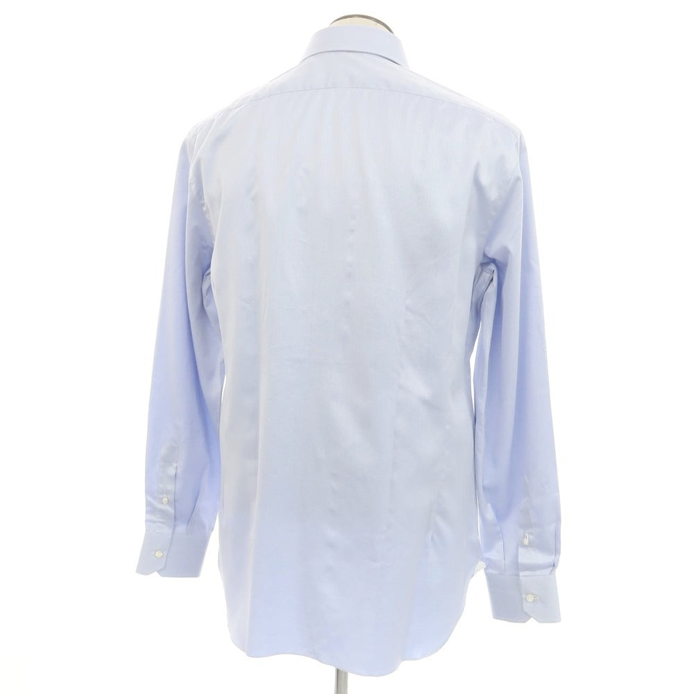[Used] Mattabisch Twill Cotton Dress Shirt Blue x White [43] [Condition Rank B] [Men&