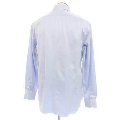 [Used] Mattabisch Twill Cotton Dress Shirt Blue x White [43] [Condition Rank B] [Men&