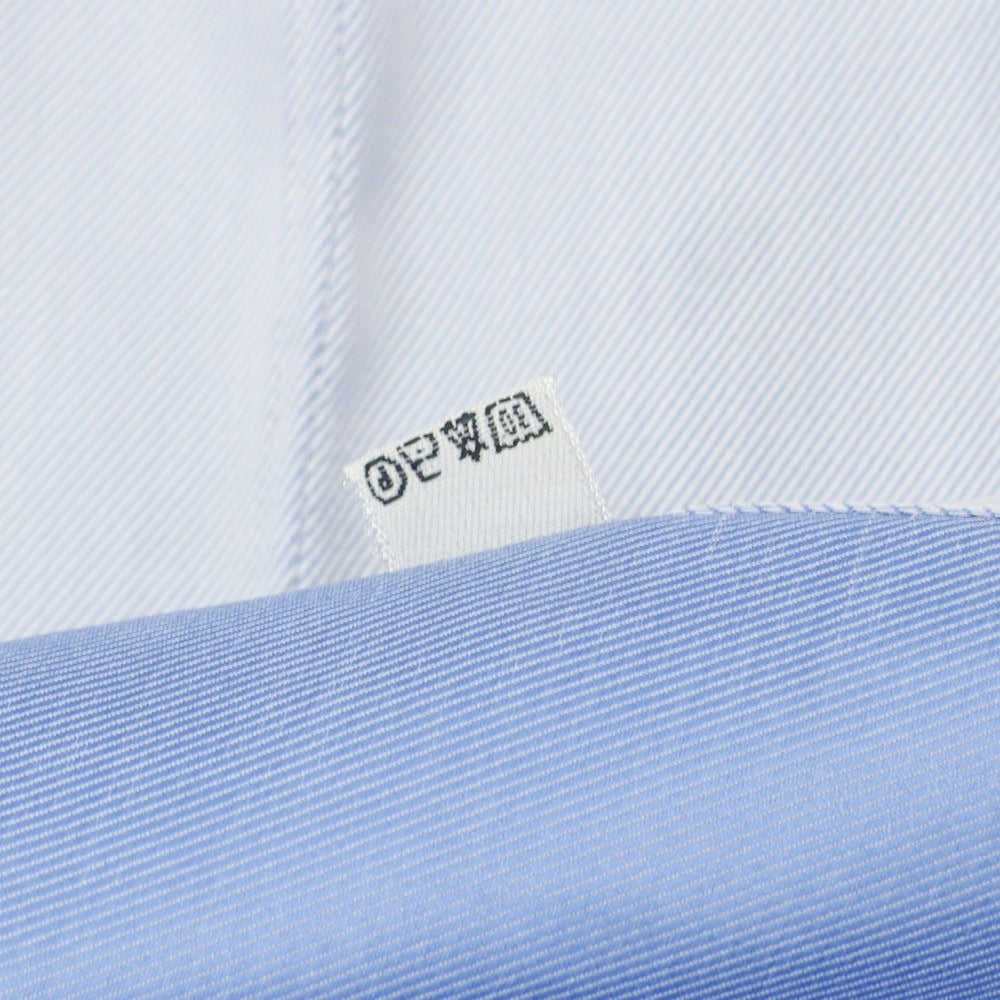 [Used] Mattabisch Twill Cotton Dress Shirt Blue x White [43] [Condition Rank B] [Men&
