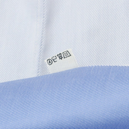 [Used] Mattabisch Twill Cotton Dress Shirt Blue x White [43] [Condition Rank B] [Men&