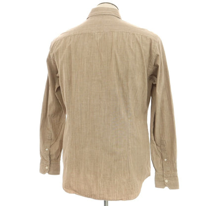 [Used] Salvatore Piccolo Cotton Wide Collar Shirt Dark Beige [42] [Condition Rank B] [Men&