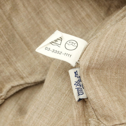 [Used] Salvatore Piccolo Cotton Wide Collar Shirt Dark Beige [42] [Condition Rank B] [Men&