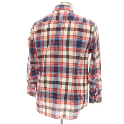 [Used] Salvatore Piccolo Cotton Check Casual Shirt Red x Blue [42] [Condition Rank C] [Men&
