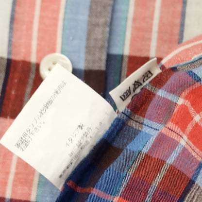 [Used] Salvatore Piccolo Cotton Check Casual Shirt Red x Blue [42] [Condition Rank C] [Men&