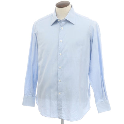 【中古】マリネッラ E.MARINELLA コットン レギュラーカラー ドレスシャツ ライトブルー【 42 】【 状態ランクB 】【 メンズ 】