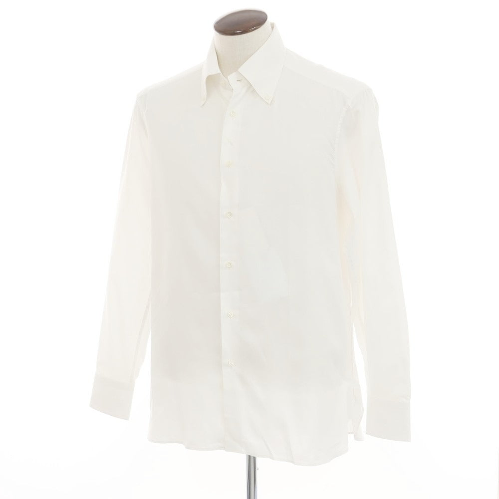 [Used] Franco Minucci Cotton Button-down Dress Shirt White [43] [Condition Rank B] [Men&