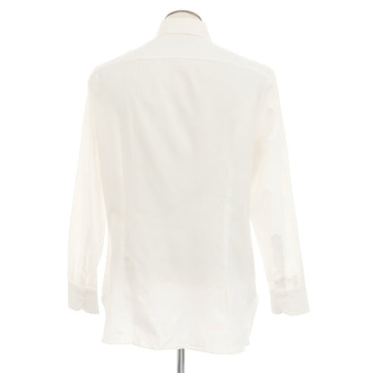 [Used] Franco Minucci Cotton Button-down Dress Shirt White [43] [Condition Rank B] [Men&