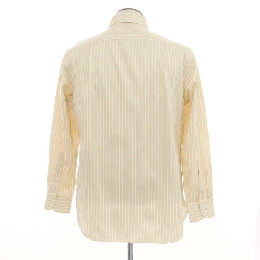 [Used] Barneys New York BARNEYS NEWYORK Cotton Striped Regular Collar Dress Shirt Beige x White [42] [Condition Rank B] [Men&