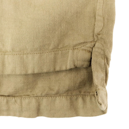 [Used] [Unused] eleventy Cotton Linen Open Collar Casual Shirt Khaki Beige [42] [Condition Rank S] [Men&