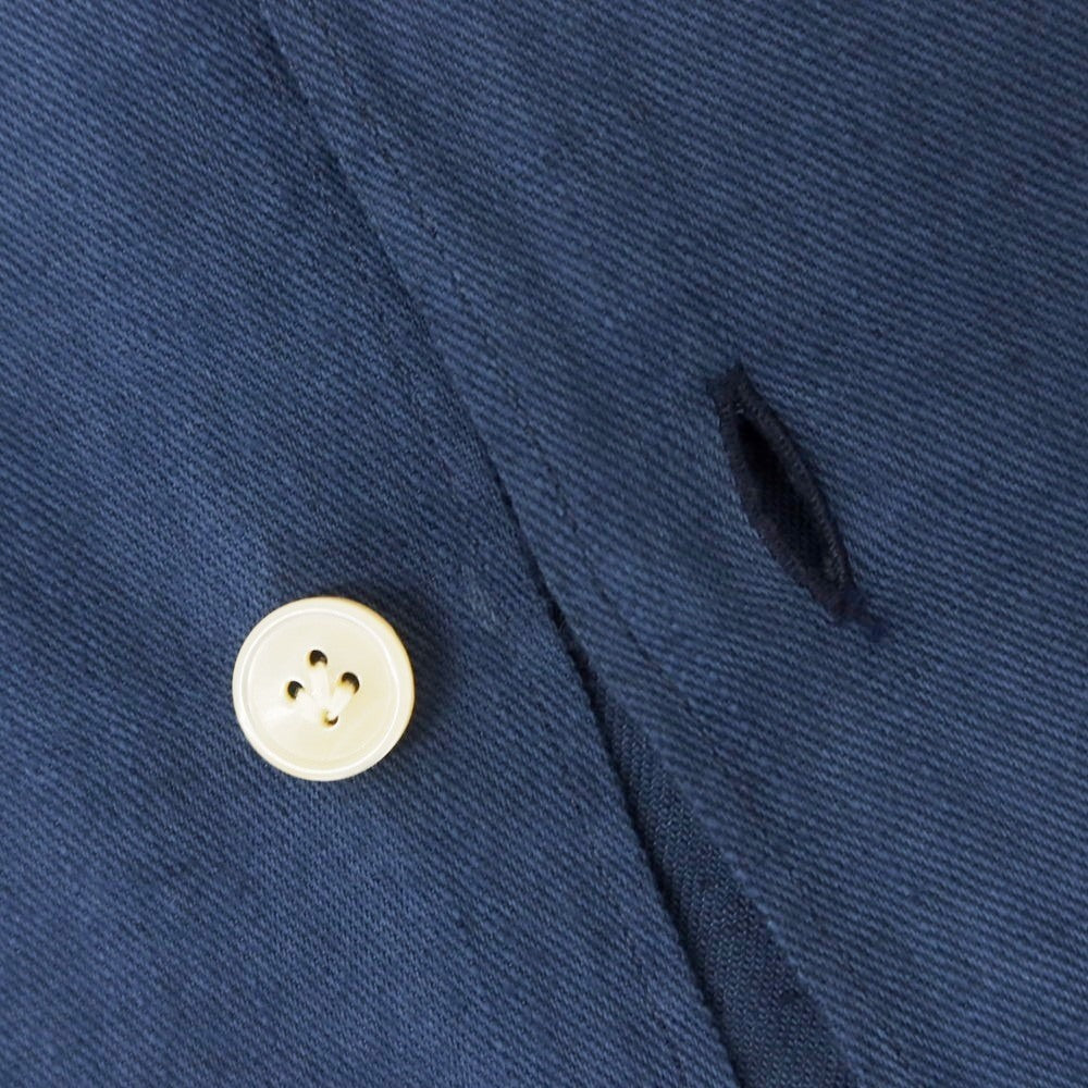 [Used] [Unused] eleventy Cotton Linen Short Sleeve Shirt Light Navy [42] [Condition Rank S] [Men&