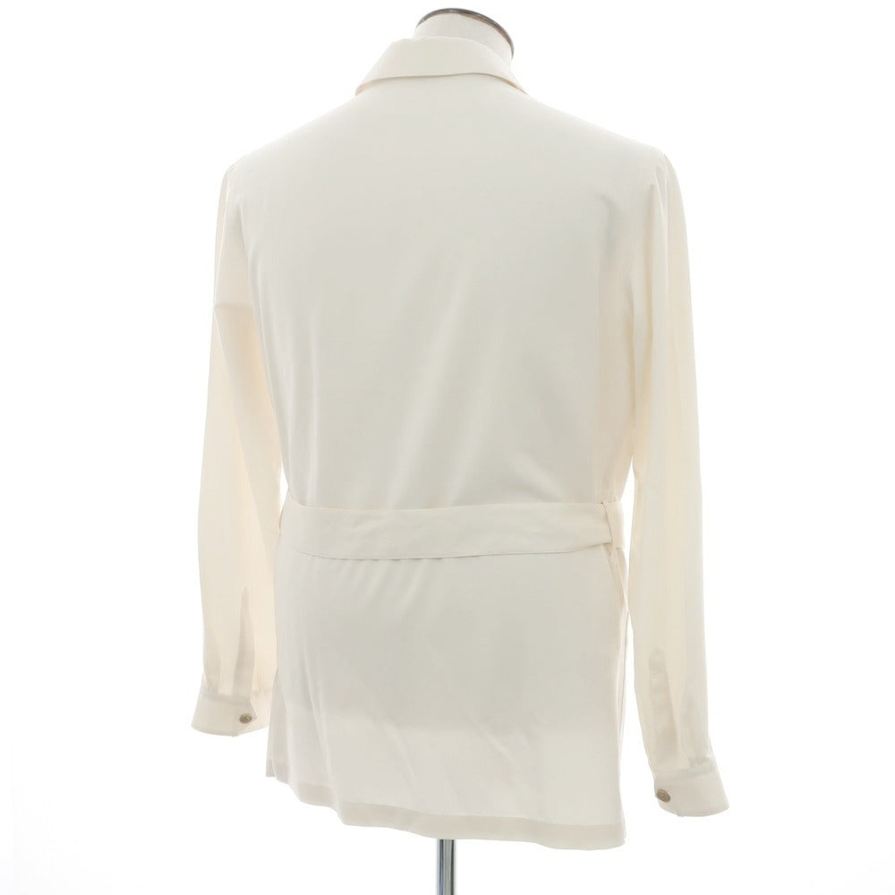 【中古】フラルボ FRALBO ウール サファリジャケット アイボリー【 50 】【 状態ランクB 】【 メンズ 】