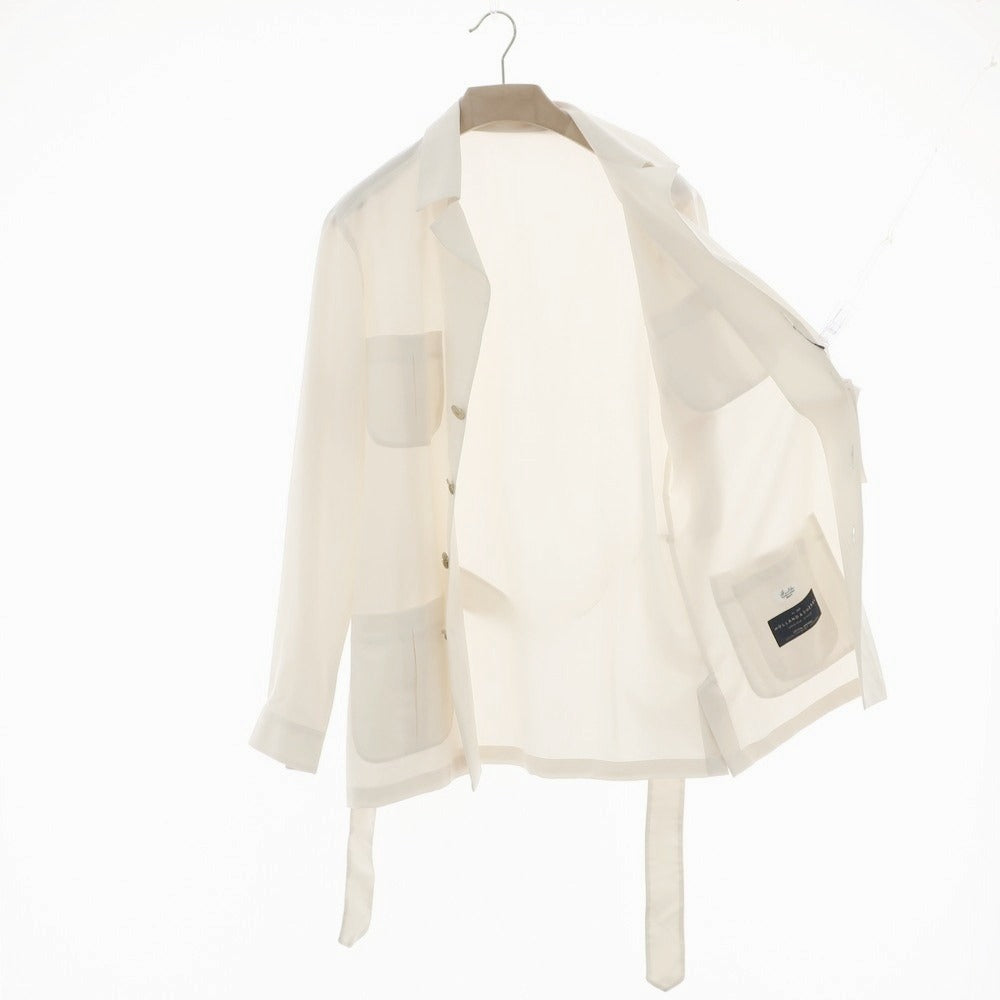 【中古】フラルボ FRALBO ウール サファリジャケット アイボリー【 50 】【 状態ランクB 】【 メンズ 】