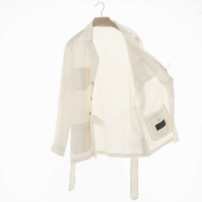 【中古】フラルボ FRALBO ウール サファリジャケット アイボリー【 50 】【 状態ランクB 】【 メンズ 】