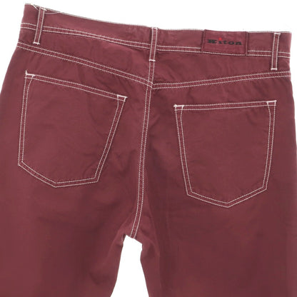[Used] Kiton Cotton 5 Pocket Pants Wine [36] [Condition Rank C] [Men&