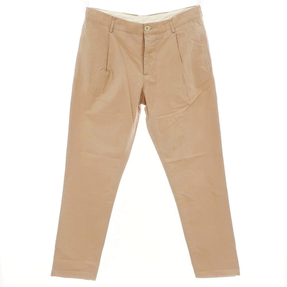 【中古】ブルネロクチネリ Brunello Cucinelli コットン カジュアルスラックスパンツ ブラウンベージュ【 50 】【 状態ランクB 】【 メンズ 】