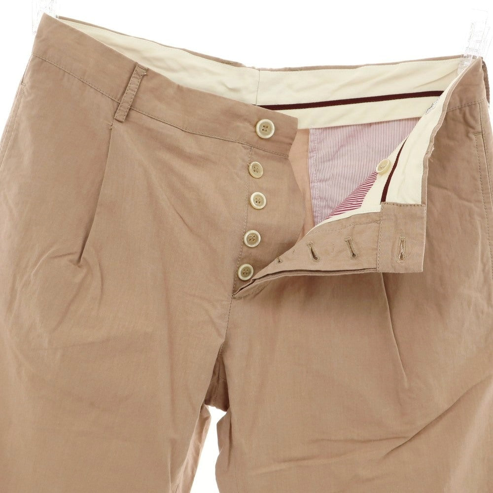 【中古】ブルネロクチネリ Brunello Cucinelli コットン カジュアルスラックスパンツ ブラウンベージュ【 50 】【 状態ランクB 】【 メンズ 】