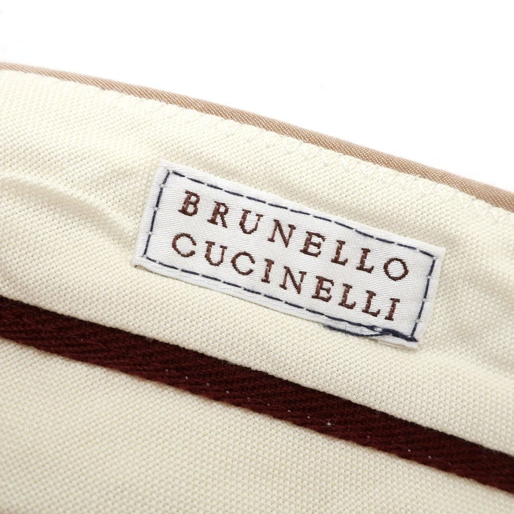 【中古】ブルネロクチネリ Brunello Cucinelli コットン カジュアルスラックスパンツ ブラウンベージュ【 50 】【 状態ランクB 】【 メンズ 】