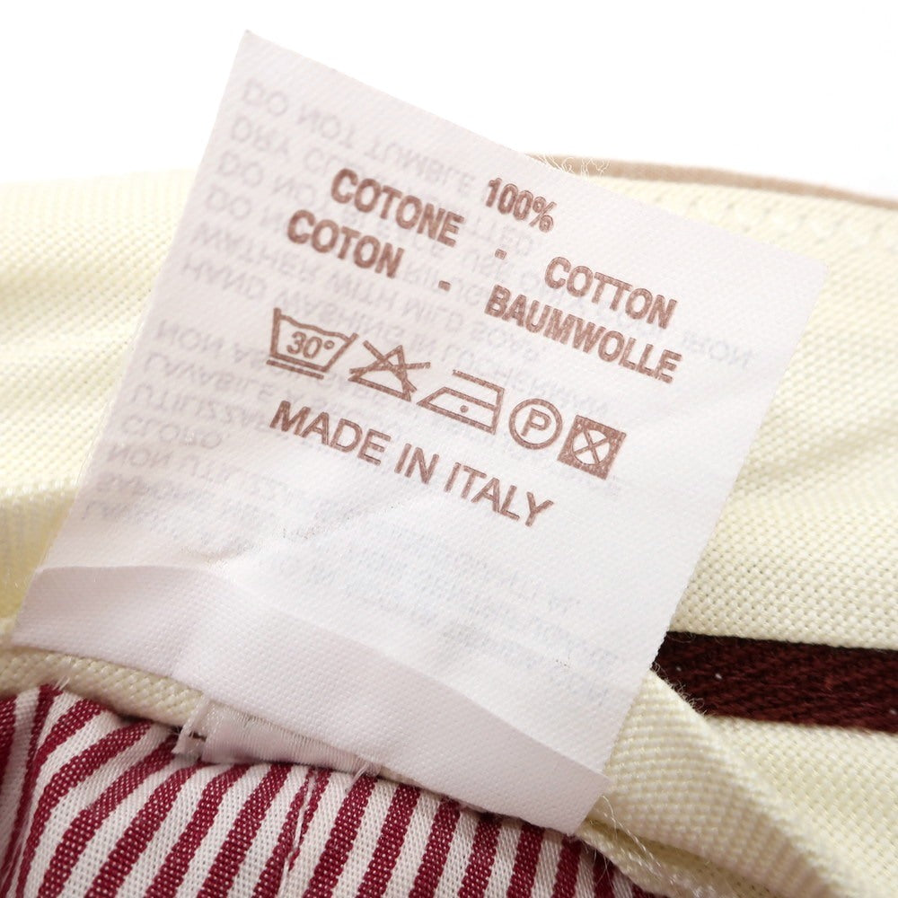 【中古】ブルネロクチネリ Brunello Cucinelli コットン カジュアルスラックスパンツ ブラウンベージュ【 50 】【 状態ランクB 】【 メンズ 】