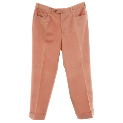 [Used] Luigi Borrelli Cotton Casual Slacks Pants Salmon Pink [35] [Condition Rank C] [Men&