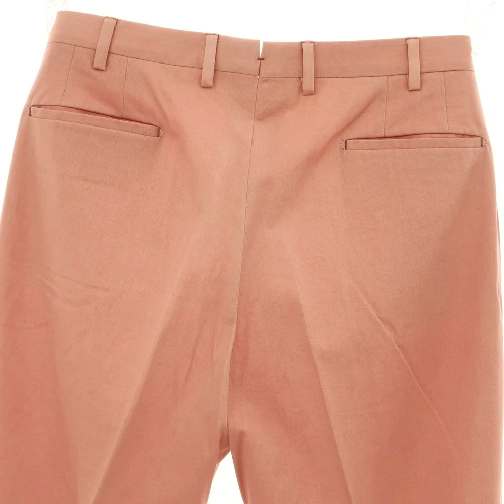 [Used] Luigi Borrelli Cotton Casual Slacks Pants Salmon Pink [35] [Condition Rank C] [Men&