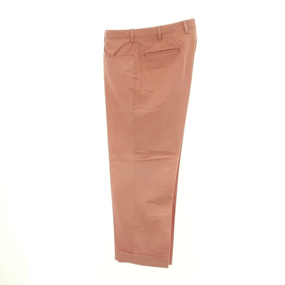 [Used] Luigi Borrelli Cotton Casual Slacks Pants Salmon Pink [35] [Condition Rank C] [Men&