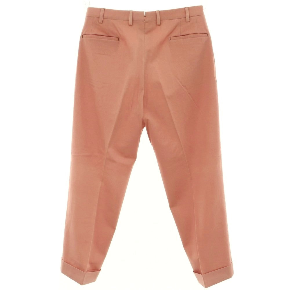 [Used] Luigi Borrelli Cotton Casual Slacks Pants Salmon Pink [35] [Condition Rank C] [Men&