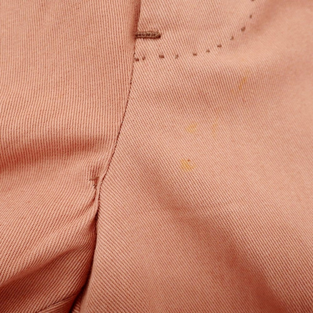 [Used] Luigi Borrelli Cotton Casual Slacks Pants Salmon Pink [35] [Condition Rank C] [Men&