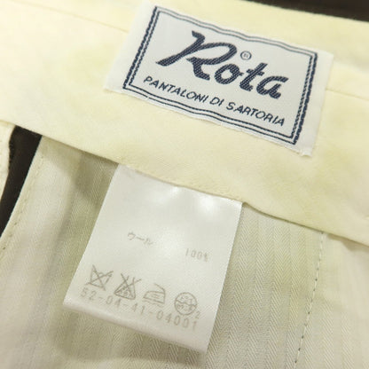 【中古】ロータ ROTA ウール ドレススラックスパンツ ダークブラウン【 52 】【 状態ランクD 】【 メンズ 】