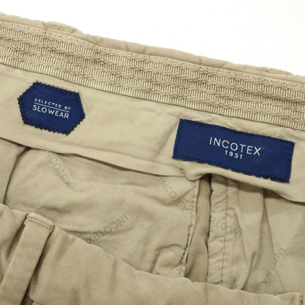 [Used] INCOTEX stretch cotton casual slacks pants, beige [36] [Condition rank B] [Men&