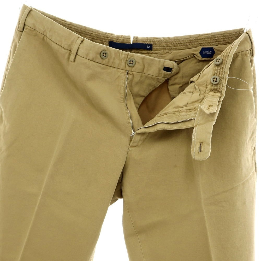 [Used] INCOTEX Cotton Casual Slacks Pants Yellow Beige [52] [Condition Rank B] [Men&