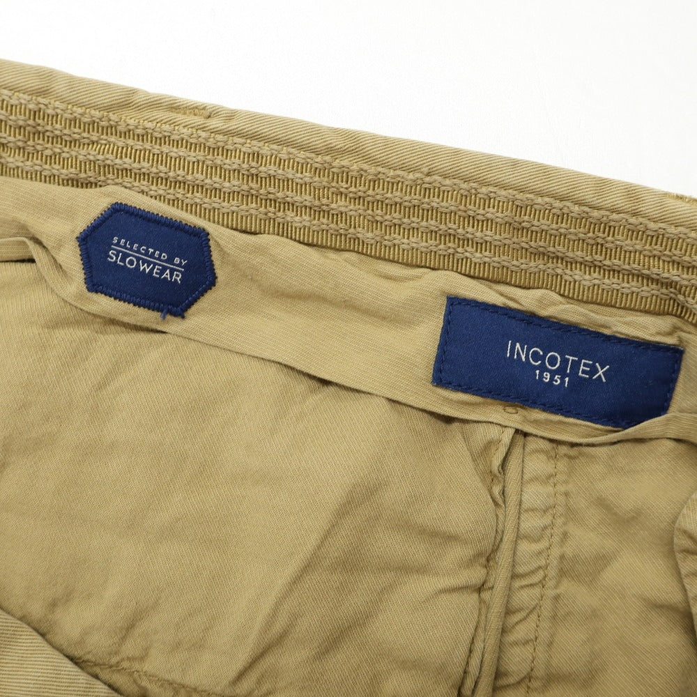 [Used] INCOTEX Cotton Casual Slacks Pants Yellow Beige [52] [Condition Rank B] [Men&