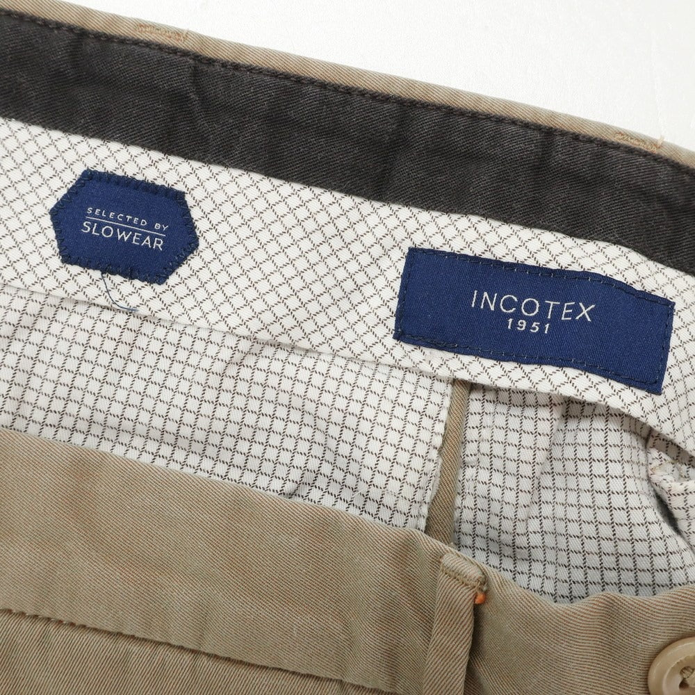 [Used] INCOTEX Cotton Casual Slacks Pants Khaki Beige [52] [Condition Rank B] [Men&