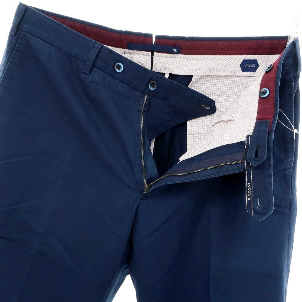 [Used] INCOTEX Cotton Casual Slacks Pants Navy [36] [Condition Rank C] [Men&