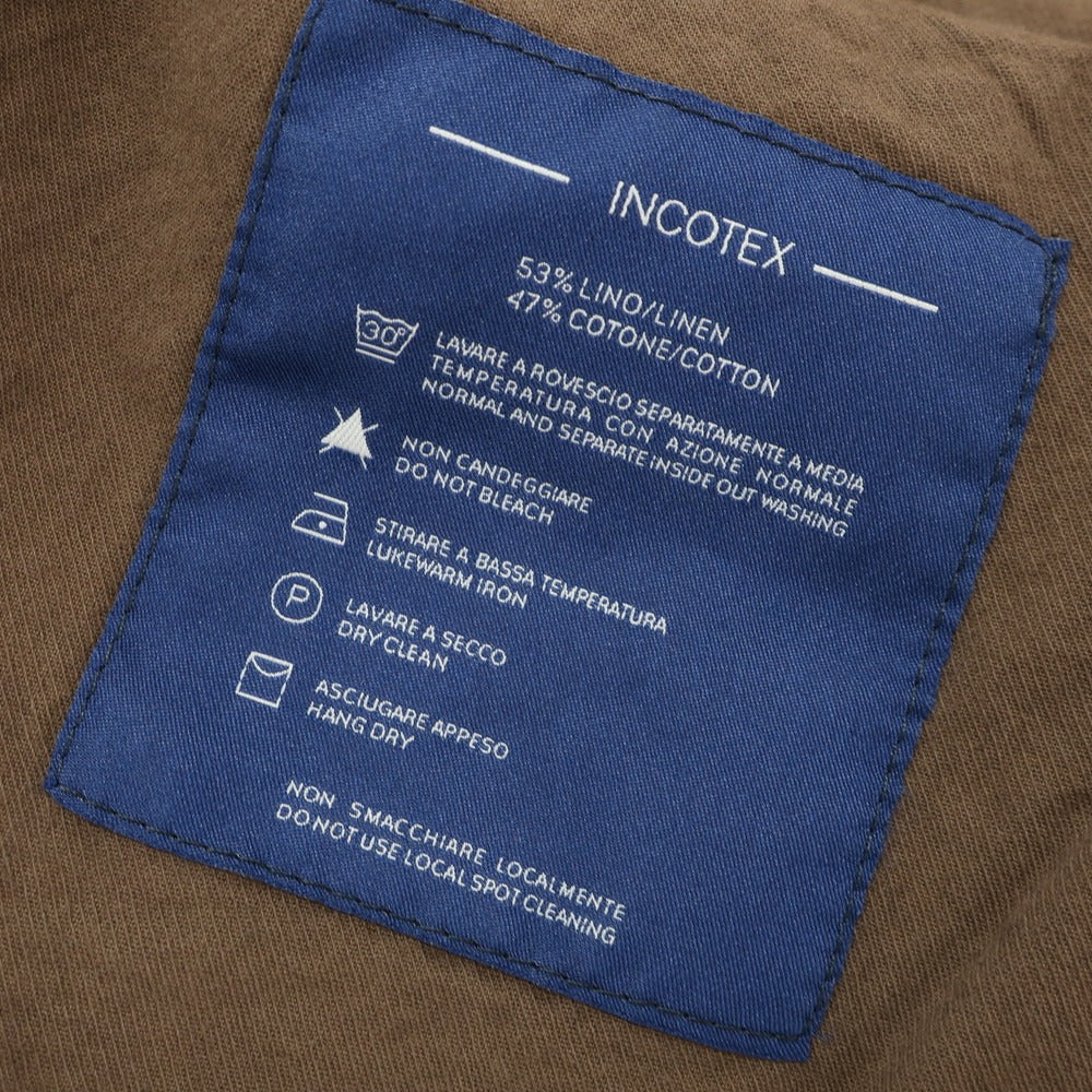 [Used] INCOTEX Linen Cotton Casual Slacks Pants Brown [36] [Condition Rank B] [Men&