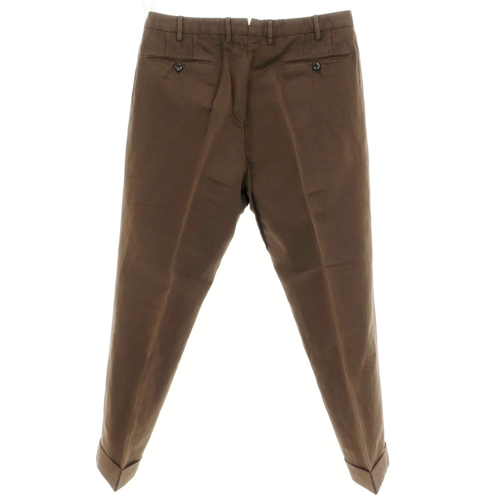 [Used] INCOTEX Linen Cotton Casual Slacks Pants Brown [36] [Condition Rank B] [Men&