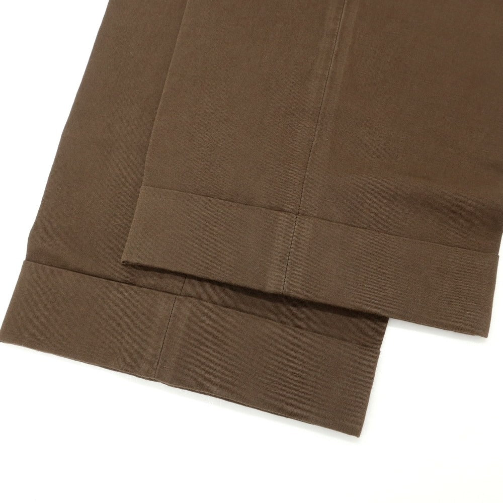 [Used] INCOTEX Linen Cotton Casual Slacks Pants Brown [36] [Condition Rank B] [Men&