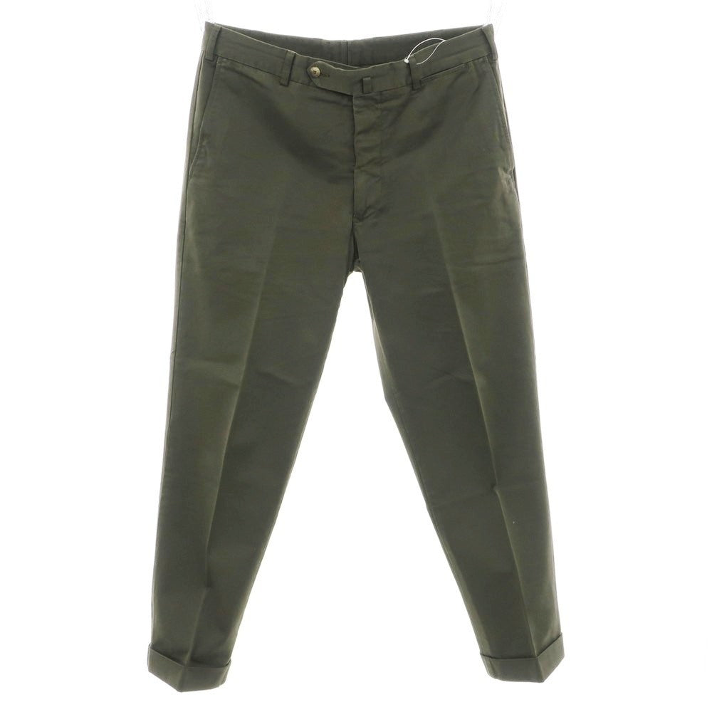 [Used] INCOTEX Cotton Casual Slacks Pants Dark Olive [50] [Condition Rank B] [Men&