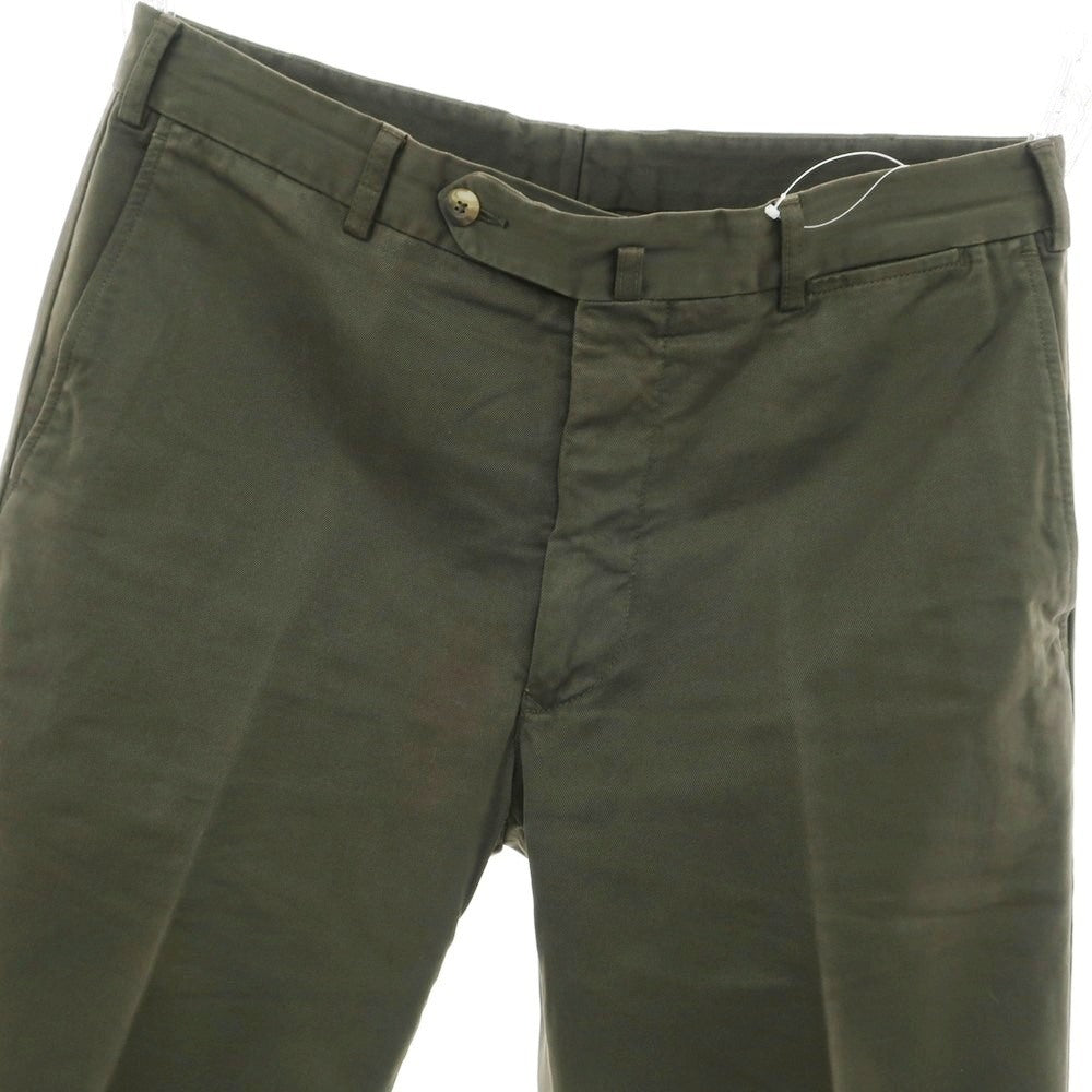 [Used] INCOTEX Cotton Casual Slacks Pants Dark Olive [50] [Condition Rank B] [Men&