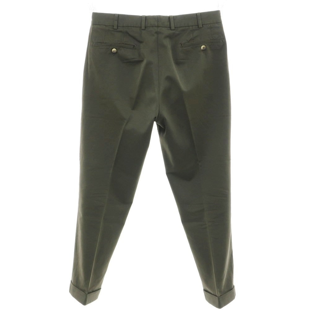[Used] INCOTEX Cotton Casual Slacks Pants Dark Olive [50] [Condition Rank B] [Men&