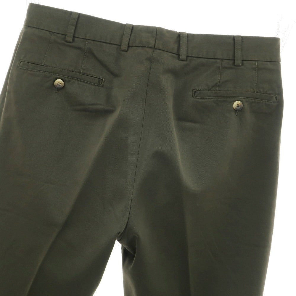 [Used] INCOTEX Cotton Casual Slacks Pants Dark Olive [50] [Condition Rank B] [Men&